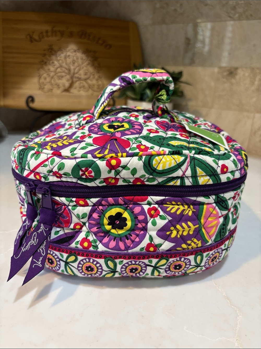 Vera Bradley Multicolor Floral Quilted Cosmetic Case